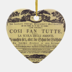 Ornamento De Cerâmica Europeia: Wolfgang Amadeus Mozart shabby
