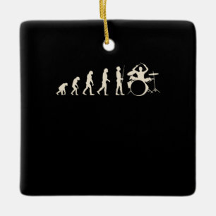 Ornamento De Cerâmica Evolução do Drummer