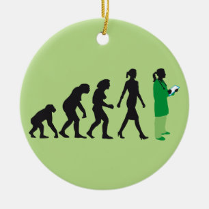 Ornamento De Cerâmica evolution of woman female doctor