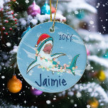 Ornamento De Cerâmica Excelente Personalizado Cadeado Branco Cadeado Oce<br><div class="desc">Este design pode ser personalizado na área fornecida pela alteração da foto e/ou do texto. Ou pode ser personalizado clicando em Personalizar este Modelo e, em seguida, escolhendo o clique para personalizar mais a opção e excluir ou alterar a cor do plano de fundo, adicionar texto, alterar a cor ou...</div>