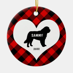 Ornamento De Cerâmica Excelente Pirenéus Nome da raça de cão + data Xadr