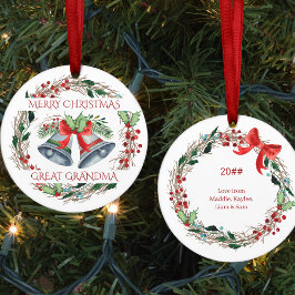 Ornamento De Cerâmica Excelente Vovó Holly Belga Rua Russa Natal