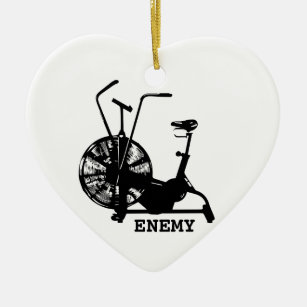 Ornamento De Cerâmica Exercício Engraçado, Malhação da Air Bike Enemy