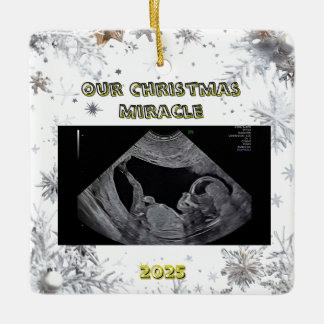 Ornamento De Cerâmica Expecting Parents Christmas Ornament Ultrasound