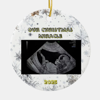 Ornamento De Cerâmica Expecting Parents Christmas Ornament Ultrasound
