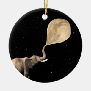 Ornamento De Cerâmica Explosão de Lua Completa