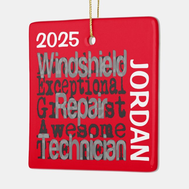 Ornamento De Cerâmica Extraordinário Técnico de Reparo do Windshield (Esquerda)