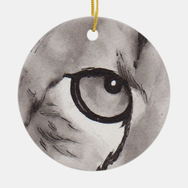 Ornamento De Cerâmica Eye of the Cheetah – Gaze Collection  (Frente)