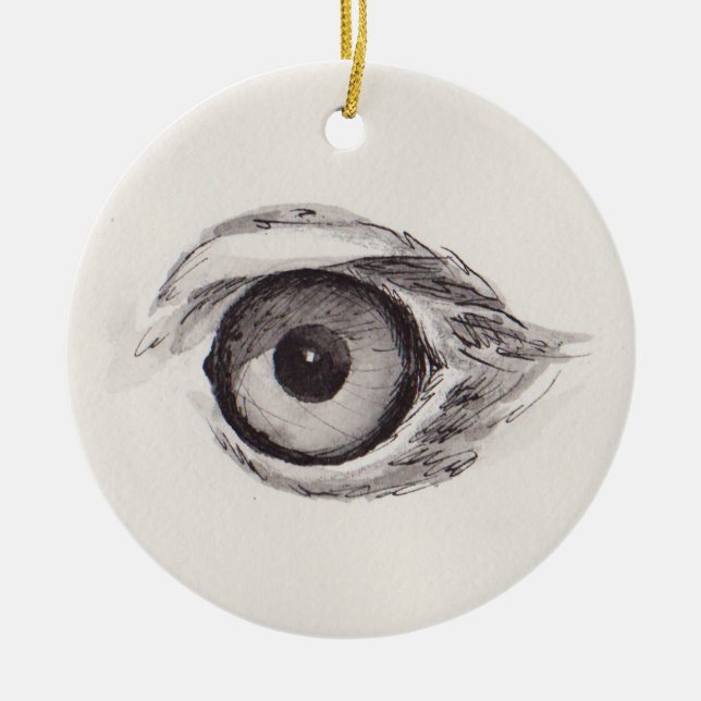 Ornamento De Cerâmica Eye of the Eagle – Gaze Collection (Frente)