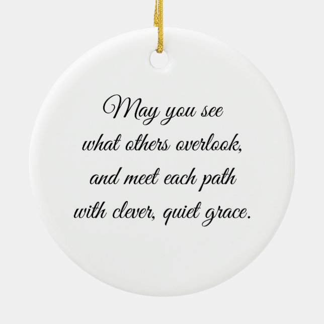 Ornamento De Cerâmica Eye of the Fox – Gaze Collection (Traseira)