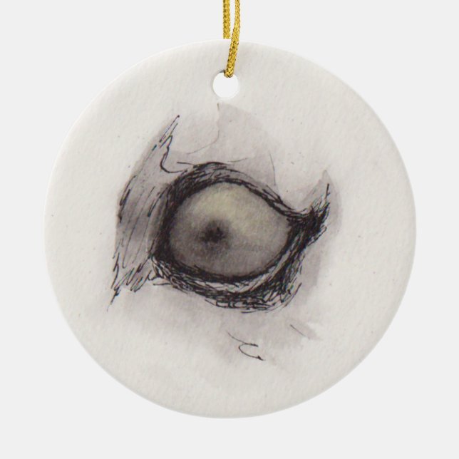 Ornamento De Cerâmica Eye of the Hyena – Gaze Collection (Frente)
