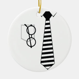 Ornamento De Cerâmica Eyeglass Tie