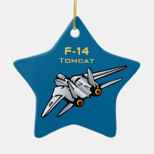 Ornamento De Cerâmica F-14 Aeronave Jet Tomcat