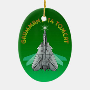 Ornamento De Cerâmica F-14 Tomcat