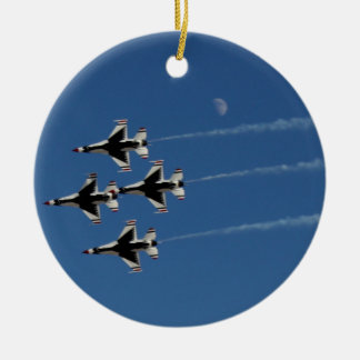 Ornamento De Cerâmica F-16 Thunderbirds Formação Diamante