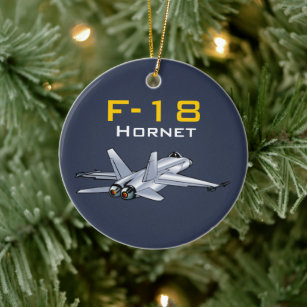 Ornamento De Cerâmica F-18 Aeronaves Super Hornet