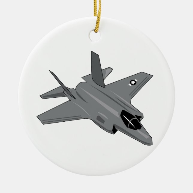 ORNAMENTO DE CERÂMICA F-35 (Frente)