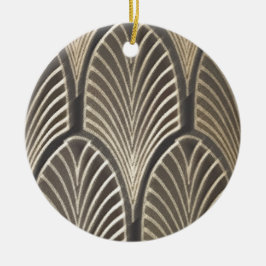 Ornamento De Cerâmica Fã do art deco