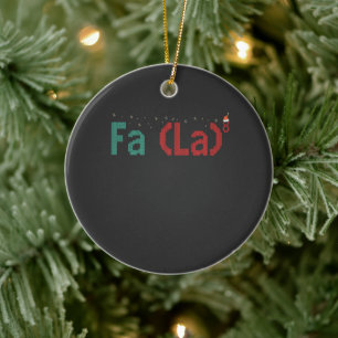 Ornamento De Cerâmica FA (LA)8 Engraçado Nerdy Math Natal Gift