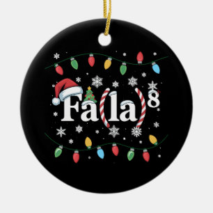 Ornamento De Cerâmica FA (LA)8 Papais noeis de Natal Engraçados Fa La Ma