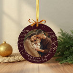 Ornamento De Cerâmica Fa La Magical Dourado Christmas Carol Song Foto<br><div class="desc">Nosso "Fa La Magical Dourado Christmas Carol Song Cerâmico Ornament" é, de fato, um amante cativante e festivo ao seu decoro de férias. Esse ornamento encapsula maravilhosamente o espírito da estação com seus belos elementos design. O ornamento é adornado com a clássica frase de feriado "Fa La", que lembra caróis...</div>