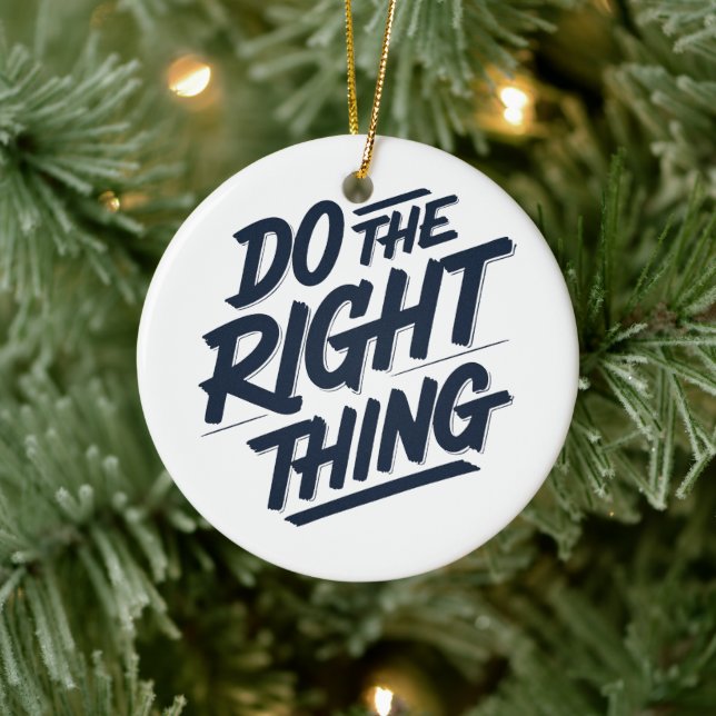 Ornamento De Cerâmica Faça a coisa certa 1 (Árvore)