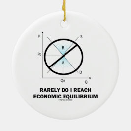 Ornamento De Cerâmica Faço raramente eu alcanço o equilíbrio econômico
