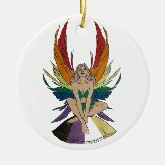 Ornamento De Cerâmica Fada não-binário