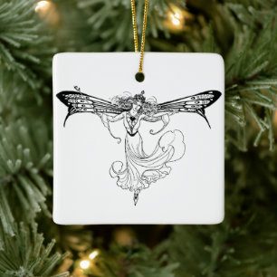 Ornamento De Cerâmica Fada Rainha Mab, Rainha das Fadas