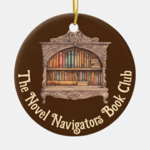 Ornamento De Cerâmica Fairytale Bookshelf