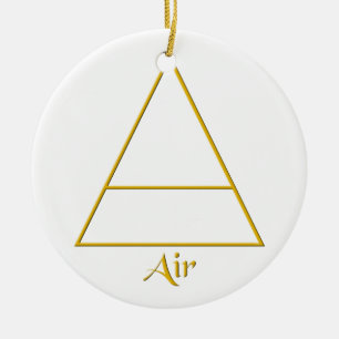 Ornamento De Cerâmica Falln Pagan Air Element Symbol