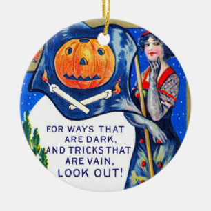 Ornamento De Cerâmica Fallout Observem o Halloween