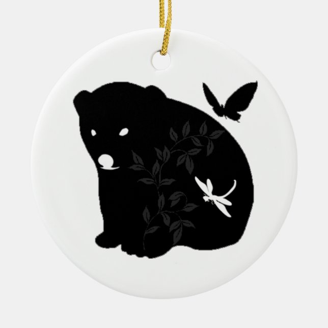 Ornamento De Cerâmica família animal (Frente)