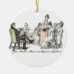 Ornamento De Cerâmica Família Bennet - Orgulho e Preconceito de Jane Au