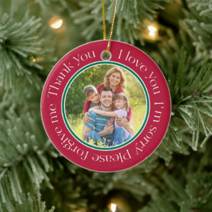 Ornamento De Cerâmica Família Ho'oponopono Personalizada