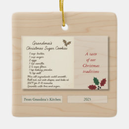Ornamento De Cerâmica Family Recipe Keepsake Ornament 2025
