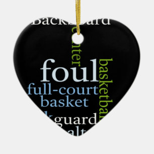 Ornamento De Cerâmica Fanatic.jpg do Esporte de Basquete