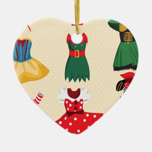 Ornamento De Cerâmica fantasias de halloween (Frente)