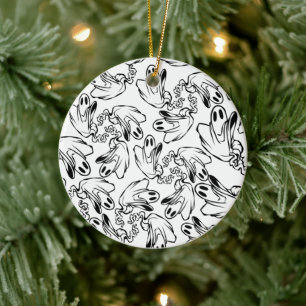 Ornamento De Cerâmica Fantasma Amigável A Flutuar O Seu Caminho!