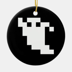 Ornamento De Cerâmica Fantasma do pixel de 8 bocados