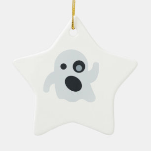Ornamento De Cerâmica fantasma emoji