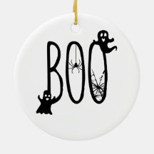 Fantasmagóricos Fantasmas e Aranha Halloween Boo