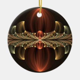 Ornamento De Cerâmica Fantasy Construction Shiny Abstrato Fractal Art