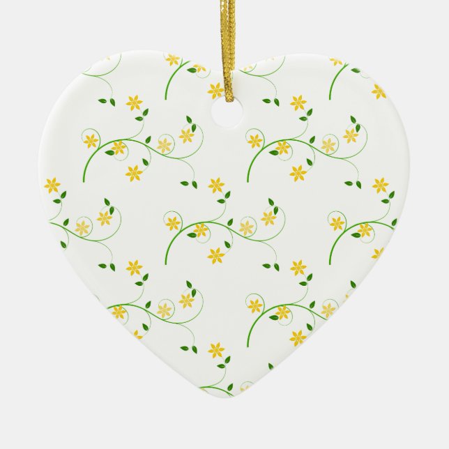 Ornamento De Cerâmica Farinhas e flores (Frente)