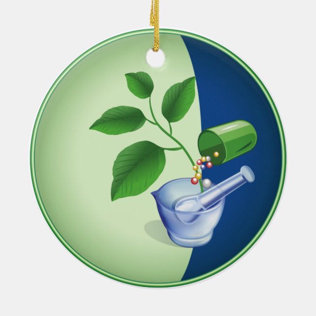 Ornamento De Cerâmica Farmácia (Traseira)