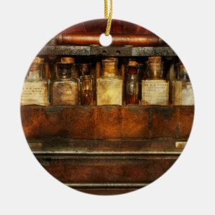 Ornamento De Cerâmica Farmácia - Veterinário - Medicamentos para animais