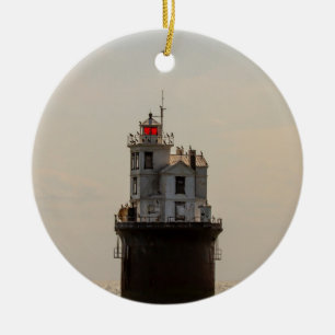 Ornamento De Cerâmica Farol Bancário de Quatorze Pés