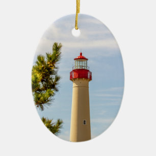 Ornamento De Cerâmica Farol Cabo Mat