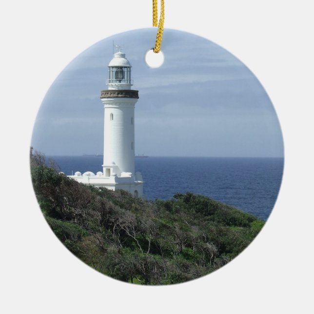 Ornamento De Cerâmica Farol cénico (Frente)