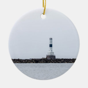 Ornamento De Cerâmica Farol de Breakwater Ocidental Conneaut